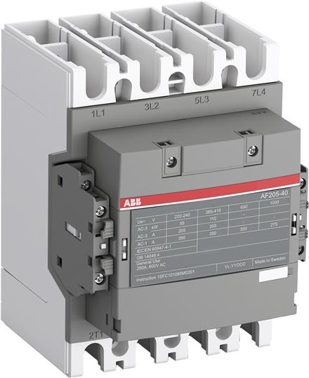 

ABB COS Контактор для ЖД транспорта AF205B-40-22RT-12 с универсальной катушкой управления 48-130В AC, COS