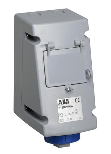 

Abb CEWE Розетка с ВА 316RPM6W, 16А, 3Р+Е, IP67, 6ч