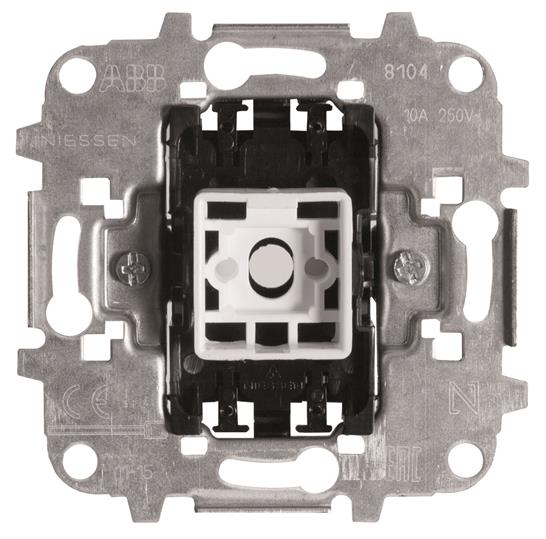 

Abb NIE Механизм 1-клавишного выключателя, 2-полюсного, 10А/250В