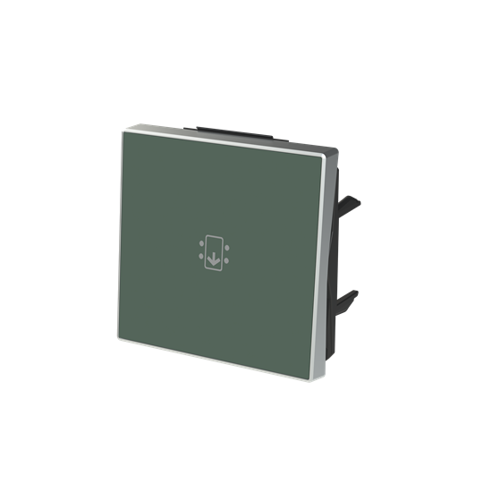 

Накладка для механизма карточного выключателя с линзой подсветки и маркировкой, серия SKY, цвет Комодоро, Зеленый, Sky