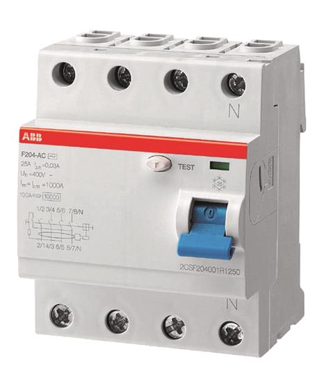 

ABB ELC Выкл.диф.тока 4м. F204 A-25/0,03 400Hz, ELC