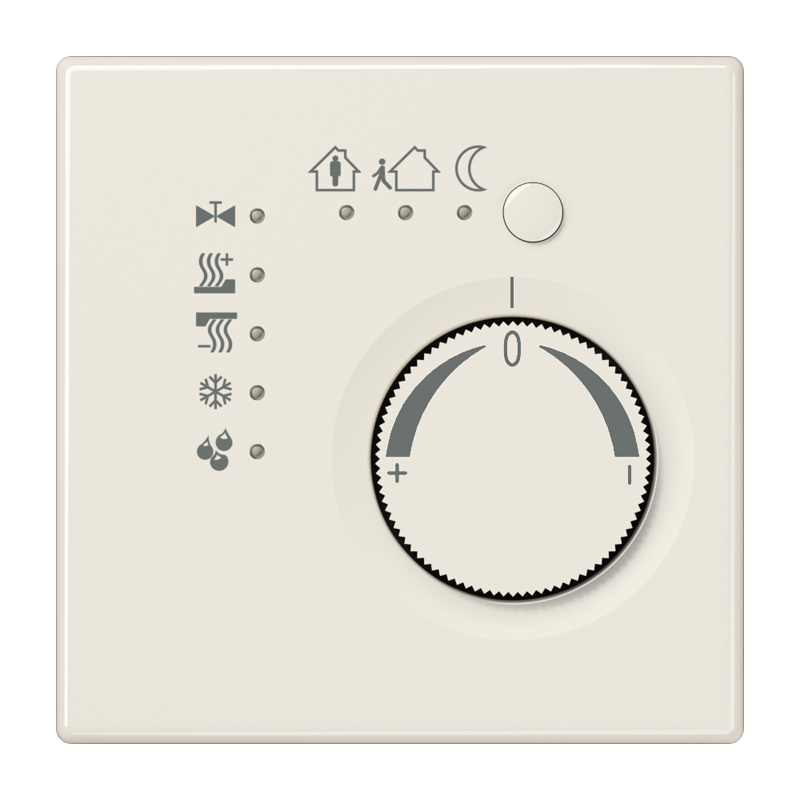 

KNX-регулятор с шинным сопряжением с ручкой для установки температуры; слоновая кость LS2178TS Jung, Кремово-белый