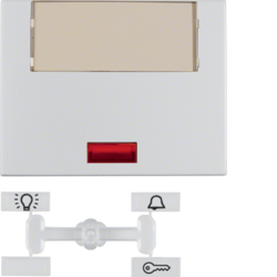 

Berker Клавиша с 5 прилагаемыми линзами и большим полем для надписи, K.5, цвет: алюминиевый