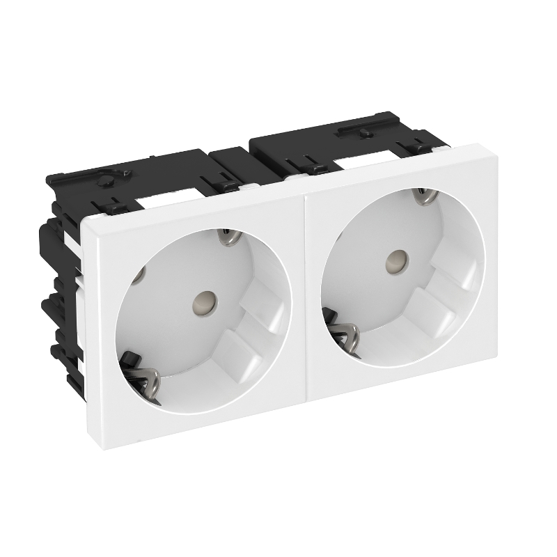 

OBO Bettermann Розетка двойная 33° Modul45connect, 250 В, 16A (красный) STD-D3C SRO2