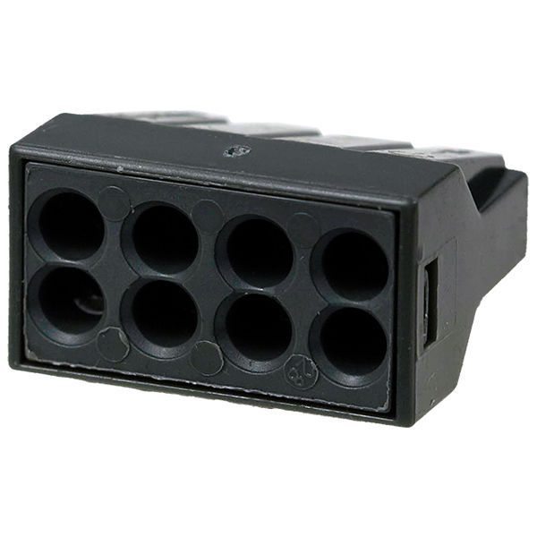 Клеммы Wago 773-308 на 8 одножильных проводников сечением 05-25 квмм 24А непрозрачные без пасты в коробке 50 шт 1500₽