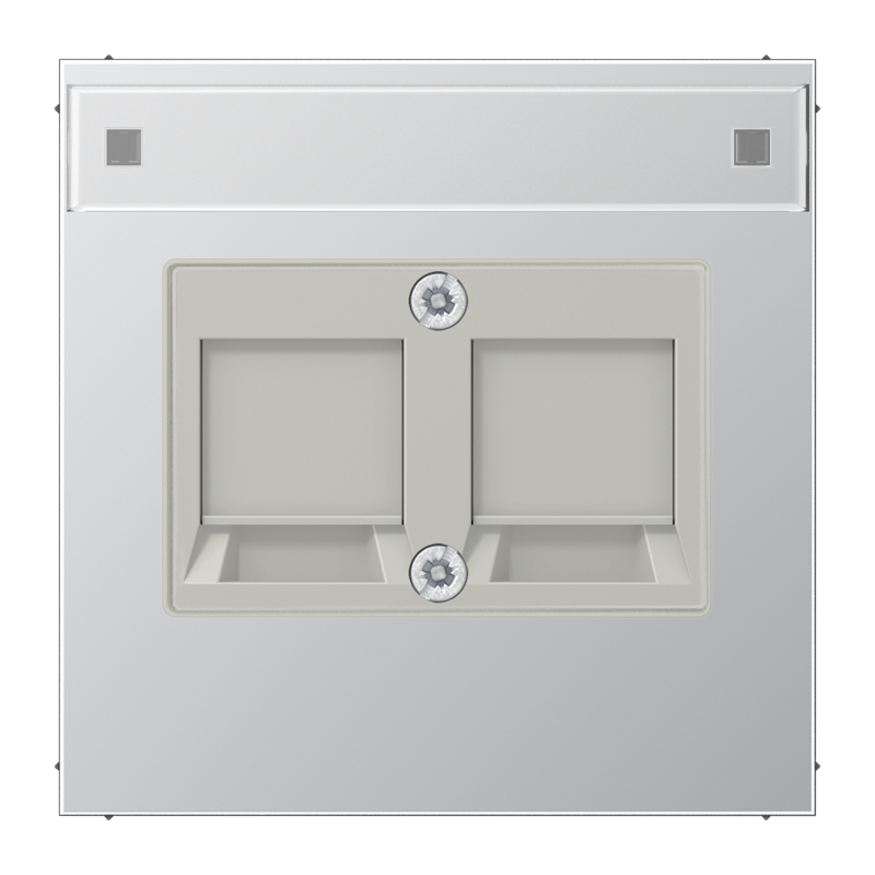 

Крышка для модульных гнезд AL2969-2NWE Jung, Алюминий